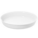Assadeira Redonda De Vidro Temperado Branco Marinex Opaline 2l - Nadir 685917