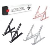Suporte Notebook Articulado Laptop Portátil Ergonômico Slim Dobrável Base Ajustável Tablet Antiderrapante Mesa Bancada E