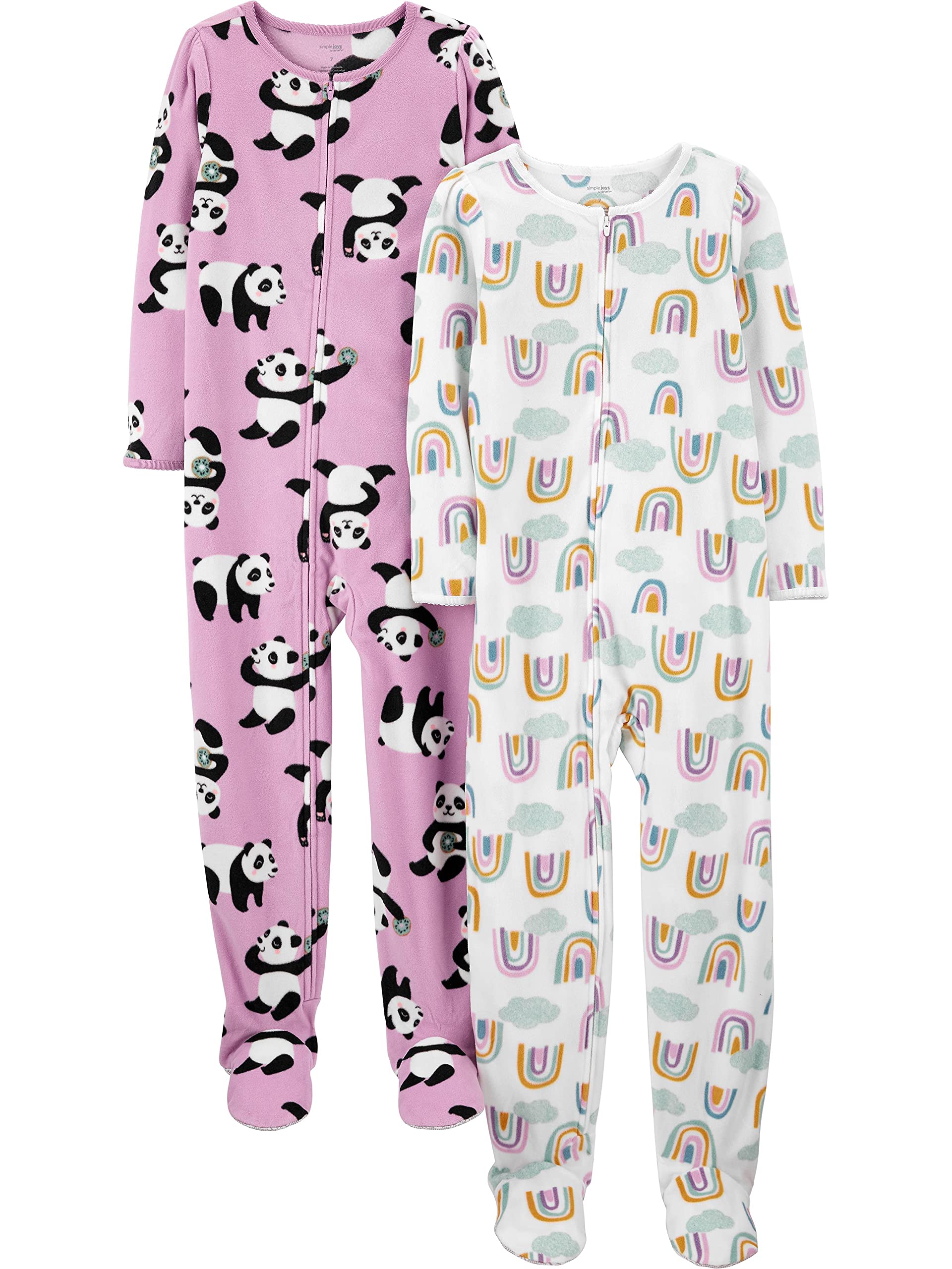 Pijamas Simple Joys By Carter's Girls, Pacote Com 2 Unidades De Lã, 7 Anos
