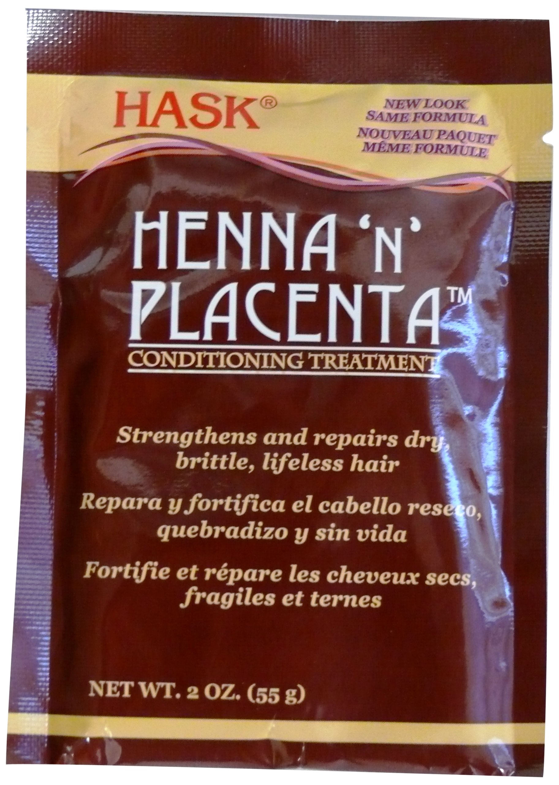Tratamento Condicionador Hask Pks Henna &amp; Placenta 59ml X12