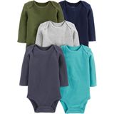 Macacão Simple Joys Da Carter&#39;s Baby Boys De 6 A 9 Meses, Pacote Com 5