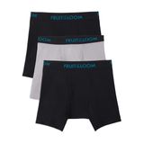 Cuecas Fruit Of The Loom Respiráveis Para Homens Preta/cinza S