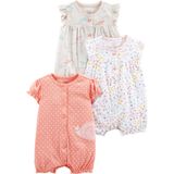 Macacão Simple Joys Da Carter&#39;s Baby Girls, 24 Meses, Pacote Com 3