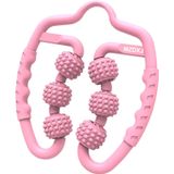 Massageador De Braços E Pernas De Seis Rodas Atualizado Muscle Roller Mzdxj Rosa