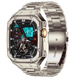 Pulseira De Relógio Com Estojo Baiteyou Em Aço Inoxidável Para Apple Watch