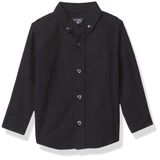 Camisa The Children&#39;s Place Baby Boys De Manga Comprida Oxford Preta