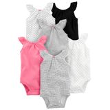 Macacão Simple Joys Da Carter&#39;s Baby Girls, Pacote Com 6 Unidades Para Recém-nascidos
