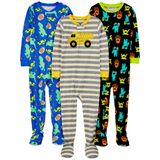 Pijamas Simple Joys By Carter&#39;s Toddler Boys, Pacote Com 3 Unidades De Algodão 5t
