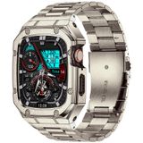 Pulseira De Relógio Baiteyou Em Aço Inoxidável Com Estojo Para Apple Watch
