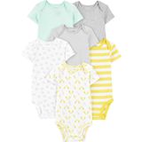 Macacão Simple Joys By Carter&#39;s Baby, Pacote Com 6, 3 A 6 Meses, Cinza