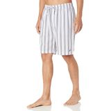 Pijama Short Nautica Soft Woven 100% Algodão Para Homens, Branco