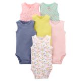 Macacão Simple Joys Da Carter&#39;s Baby Girls, Pacote Com 6 Unidades Para Recém-nascidos