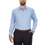 Camisa Social Kenneth Cole Unlisted Para Homens Grandes E Altos, Azul Claro