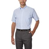Camisa Van Heusen Vestido Masculino De Manga Curta, Ajuste Regular, Azul