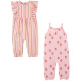 Macacões Modernos Simple Joys Da Carter&#39;s Baby Girls 0-3m 2-