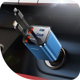 [carregador De Carro] Usb-c 8 Retrátil Ultracompacto Joyroom 2025