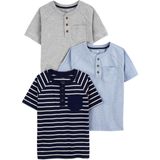 Camisetas Simple Joys By Carter&#39;s Baby Boys, Pacote Com 3, Azul, 5 Anos