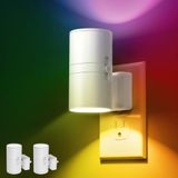 Luz Noturna L Lohas Led Que Muda De Cor Com Sensor De Luz, Pacote Com 2 Unidades