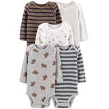 Macacão Simple Joys Da Carter&#39;s Baby Boys, Pacote Com 5 Unidades Preemie