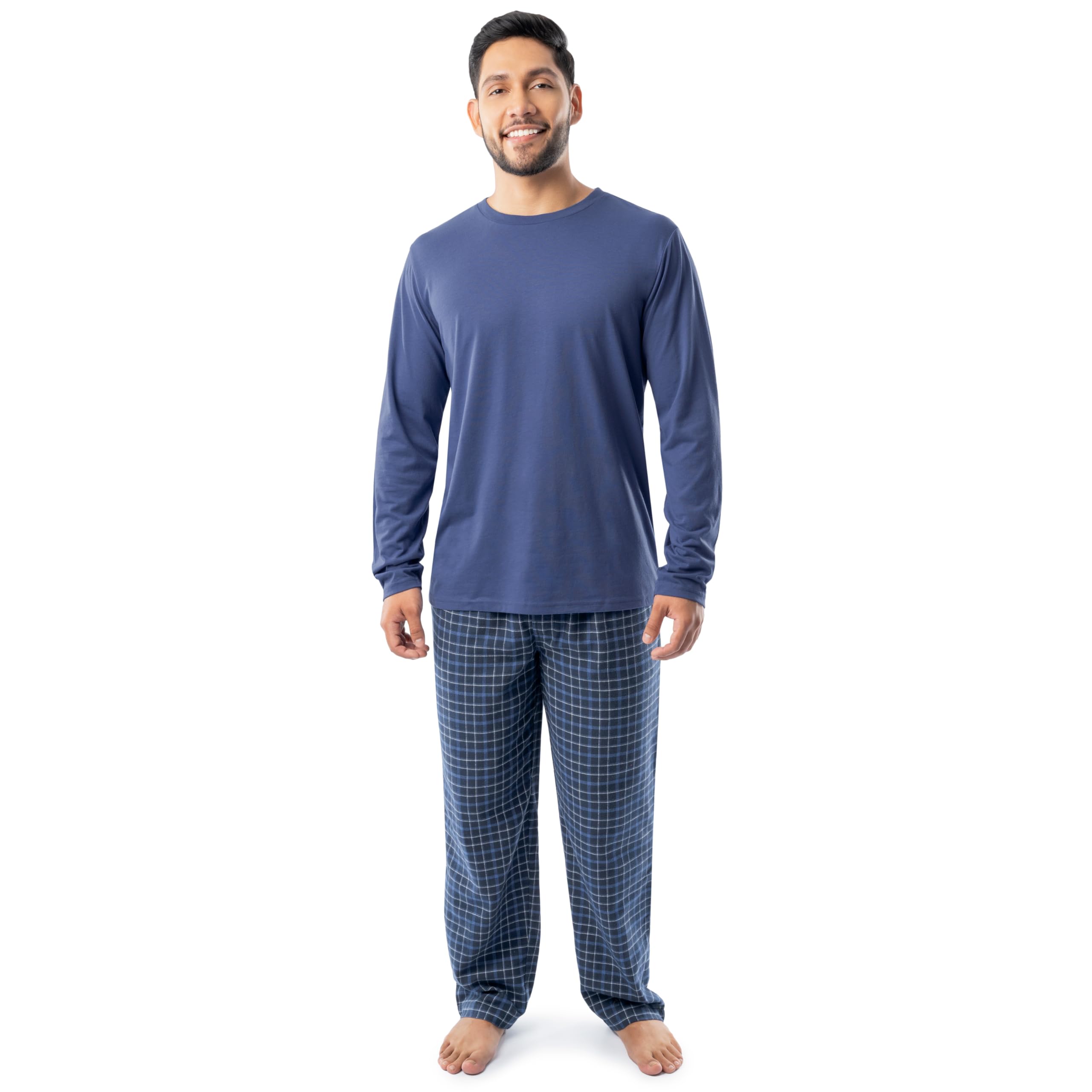 Camiseta E Calça Pijama Sleep Set Fruit Of The Loom Para Homens