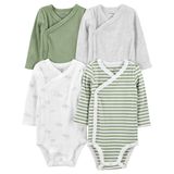 Macacões Simple Joys Da Carter&#39;s Baby Boys De 6 A 9 Meses, Pacote Com 4