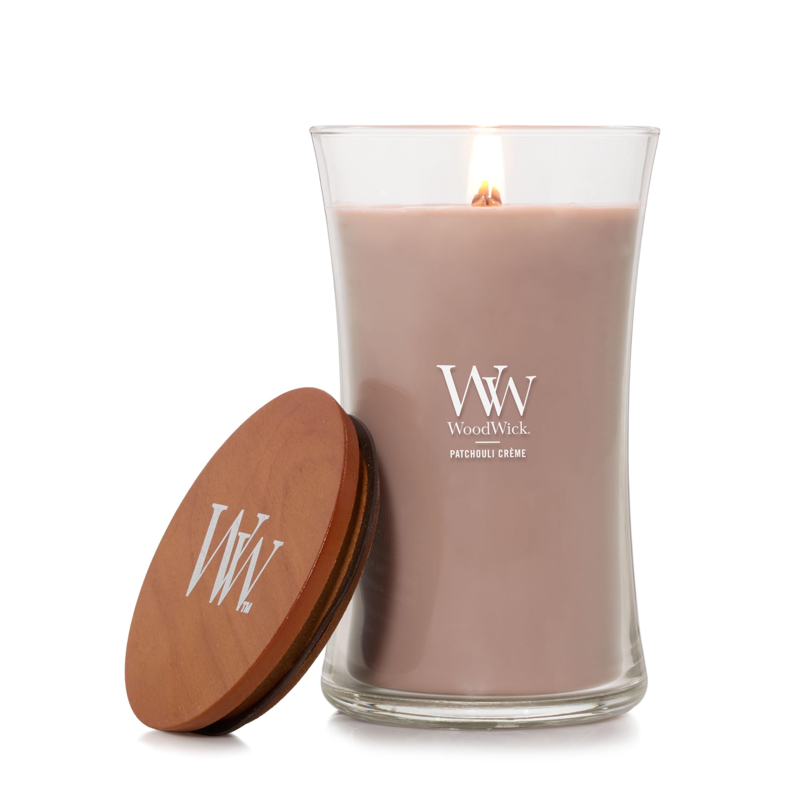 Candle Woodwick Patchouli Creme Perfumado Grande 620ml 120h