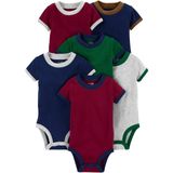Macacões Simple Joys Da Carter&#39;s Baby Boys De 3 A 6 Meses, Pacote Com 6