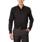 Camisa Social Kenneth Cole Unlisted Slim Fit Solid Black Masculina