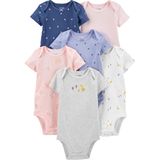 Camisa De Macacão Simple Joys By Carter&#39;s Baby Girls, Pacote Com 6