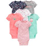 Macacão Feminino Simple Joys By Carter&#39;s, Pacote Com 6 Unidades, Tamanho Prematuro