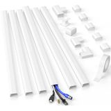 Cord Hider Delamu Cc02 Para Fios Na Parede, Kit De Gerenciamento De Cabos