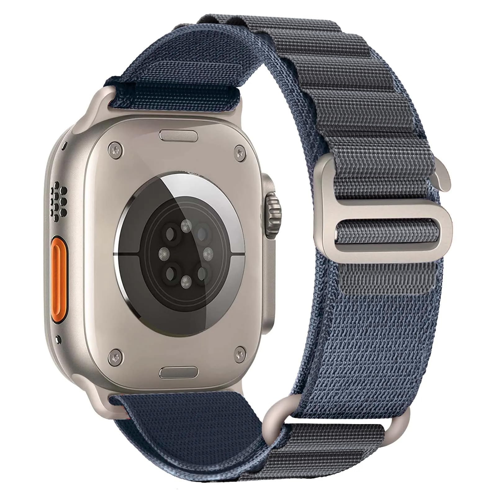 Pulseira De Relógio Raycarrey Compatível Com Nylon Apple 38/40/41 Mm Azul