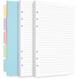 Papel De Recarga Para Diários Do A5 Binder Budget Planner, 240 Páginas