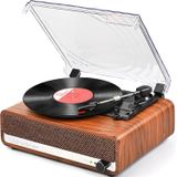 Toca-discos De Vinil Udreamer Com Alto-falantes Bluetooth Atualizados