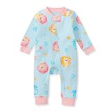 Pijamas Burt&#39;s Bees Baby Puffer Fish 100% Algodão Orgânico 0-3m