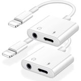 Pacote Com 2 Adaptadores De Fone De Ouvido Para Iphone [certificado Apple Mfi]