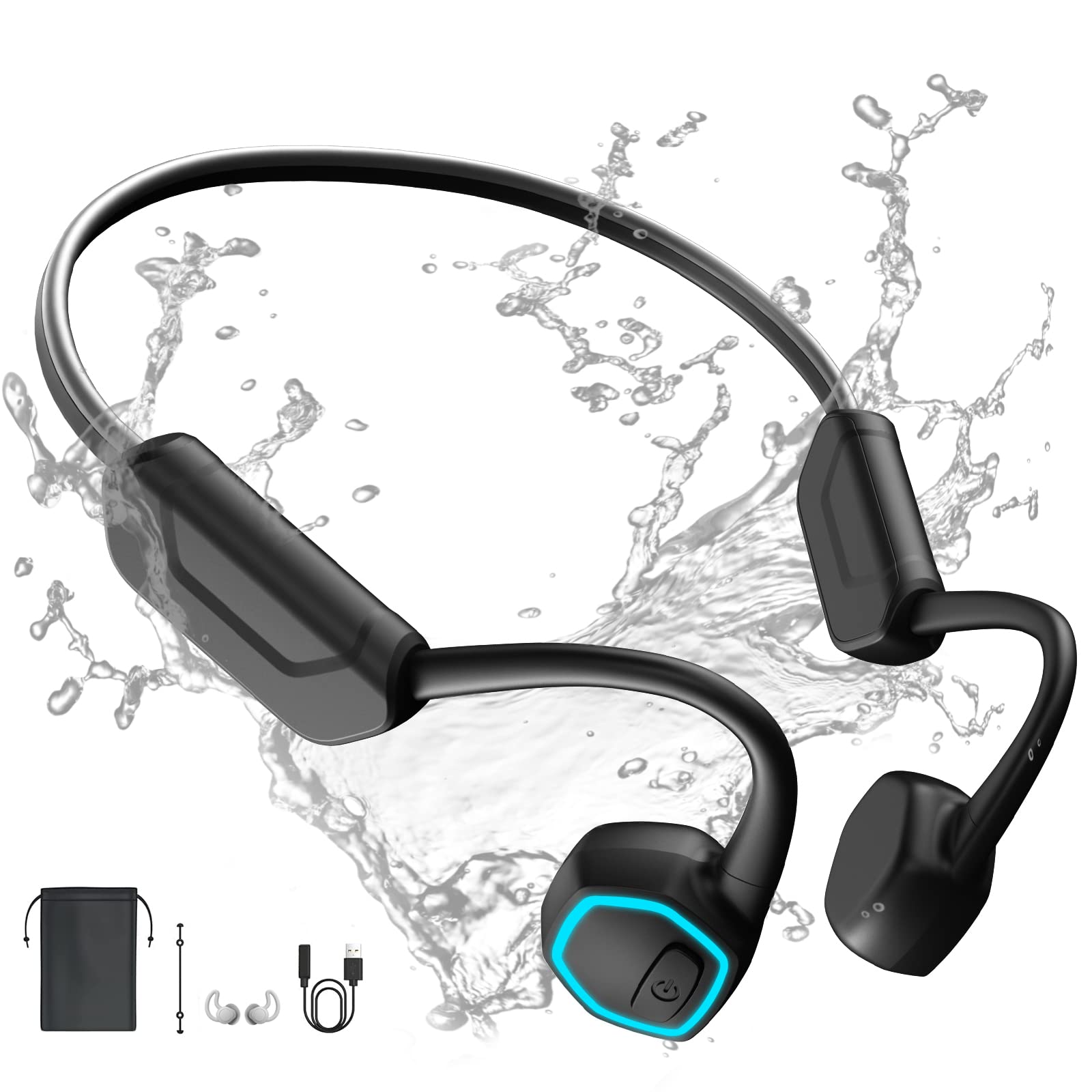 Fones De Ouvido De Natação Vicfiud Bone Conduction Waterproof