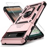 Capa De Telefone Weycolor Para Google Pixel 7 Com Capa De Câmera Em Ouro Rosa