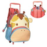 Mochila De Rodinha Infantil Girafa Diversão E Praticidade