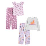 Pijamas Simple Joys Da Carter&#39;s Girls, 4 Peças, Forest Animals