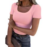 Camiseta Feminina C.o.z.y, Manga Curta, Gola Redonda, Malha Canelada