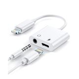 [adaptador De Fone De Ouvido] Daoneg 2 Em 1 Lightning De 3,5 Mm Para Iphone