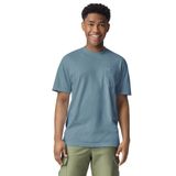Camiseta Comfort Colors Para Adultos Com Bolso De Manga Curta G6030 Azul