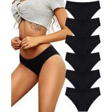 Roupa Íntima Feminina All Of She, Calcinha Hipster De Algodão, Pacote Com 6
