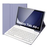 Capa De Teclado Samsung Galaxy Tab A9+ Plus 11" 2023 Roxa