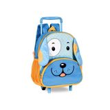 Mochila Escolar Dog Infantil Rodinha Com 3 Cores Disponíveis Cor:azul Claro