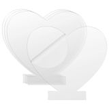 Folha De Acrílico Senbota Clear Heart Para Base De Luz Led De 4 Mm