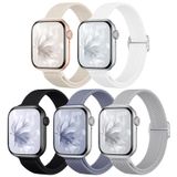 Pulseira Apple Watch Osochic Slim Braided Elástica, Pacote Com 5, 40-49 Mm