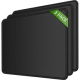 Mouse Pad Mroco [30% Maior] Pacote Com 3 Unidades, 8,5 X 11 Polegadas, Impermeável, Preto
