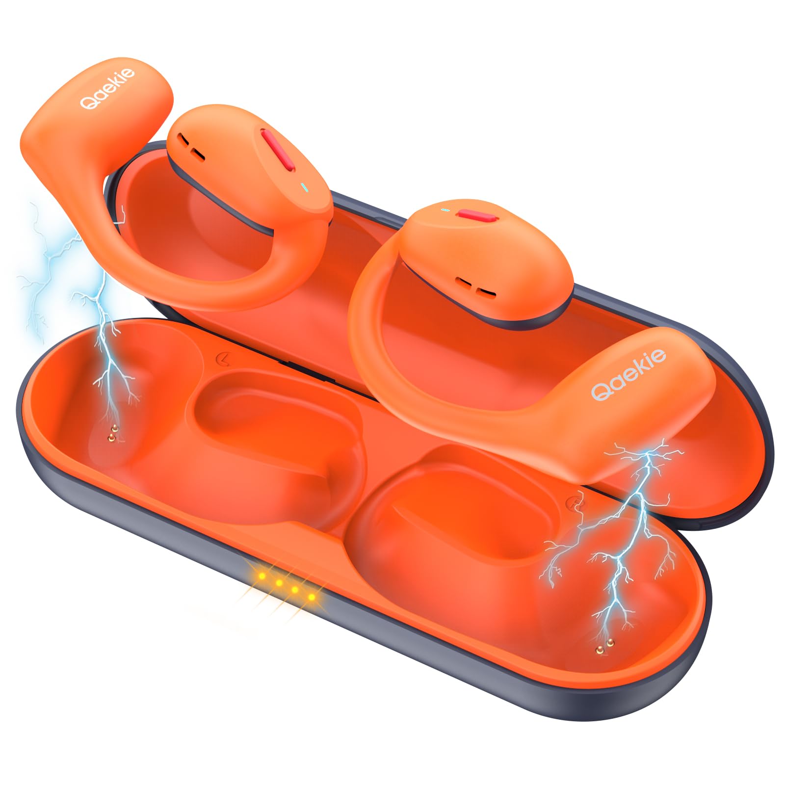 Fones De Ouvido Open Ear Qaekie Bluetooth 5.3 Wireless 40hrs Play